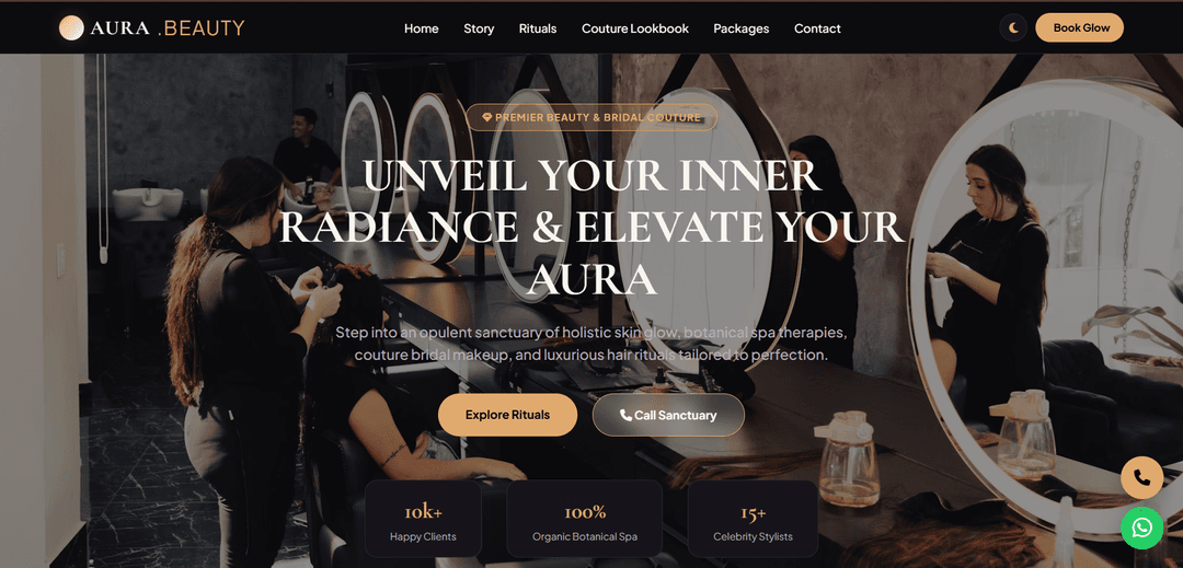 Beauty Parlour Website