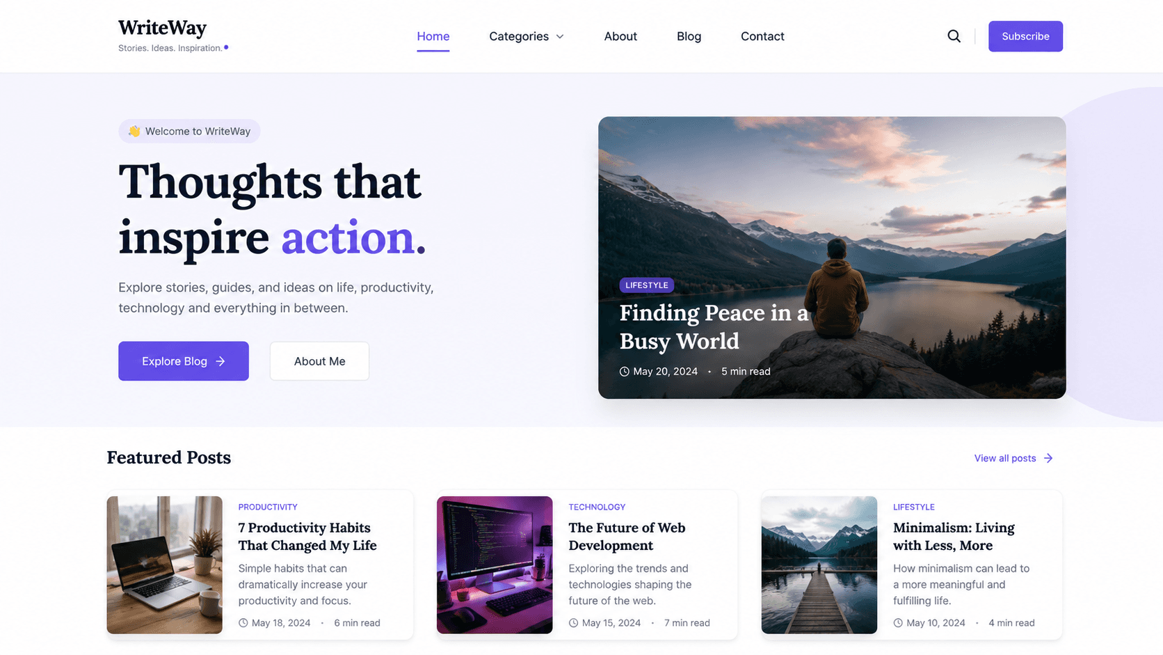 Dynamic Modern Blog System
